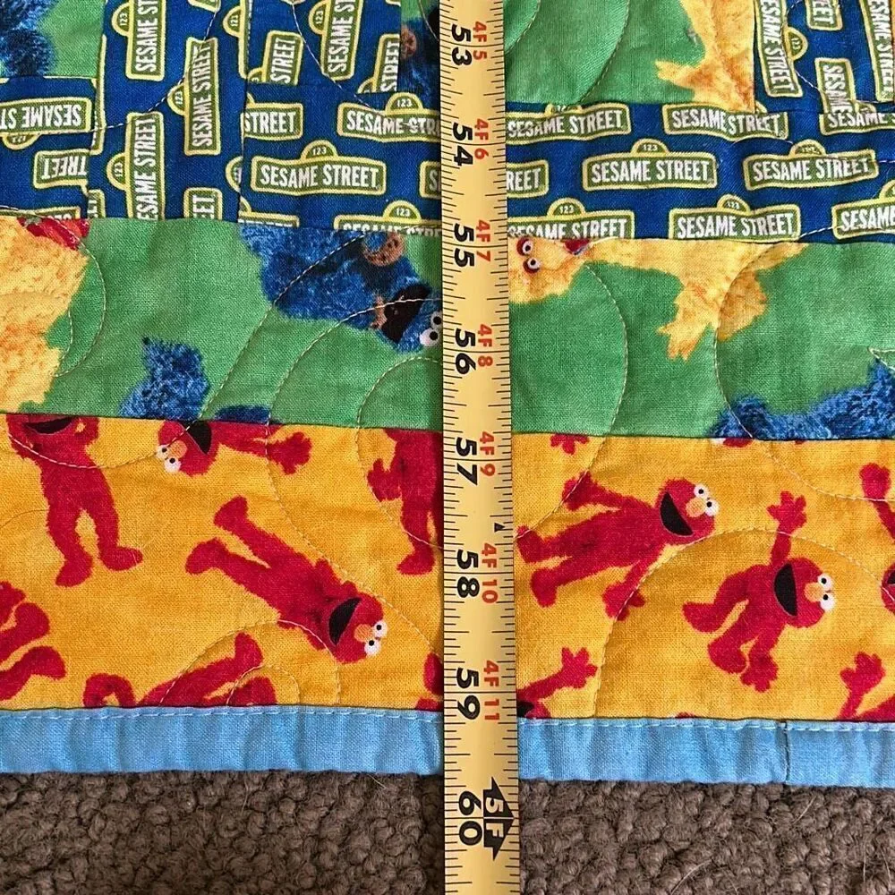 Sesame Street Handmade Quilt Elmo Big Bird Cookie Monster